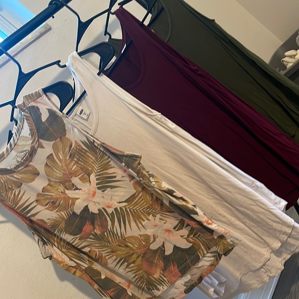 Four tanks from old navy